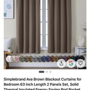 Brown Blackout Curtains